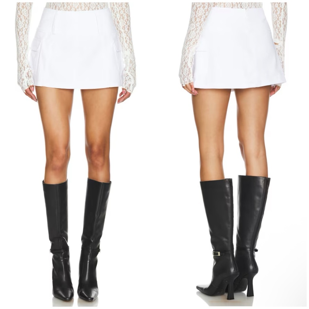 Superdown Kori Mini Skirt in White